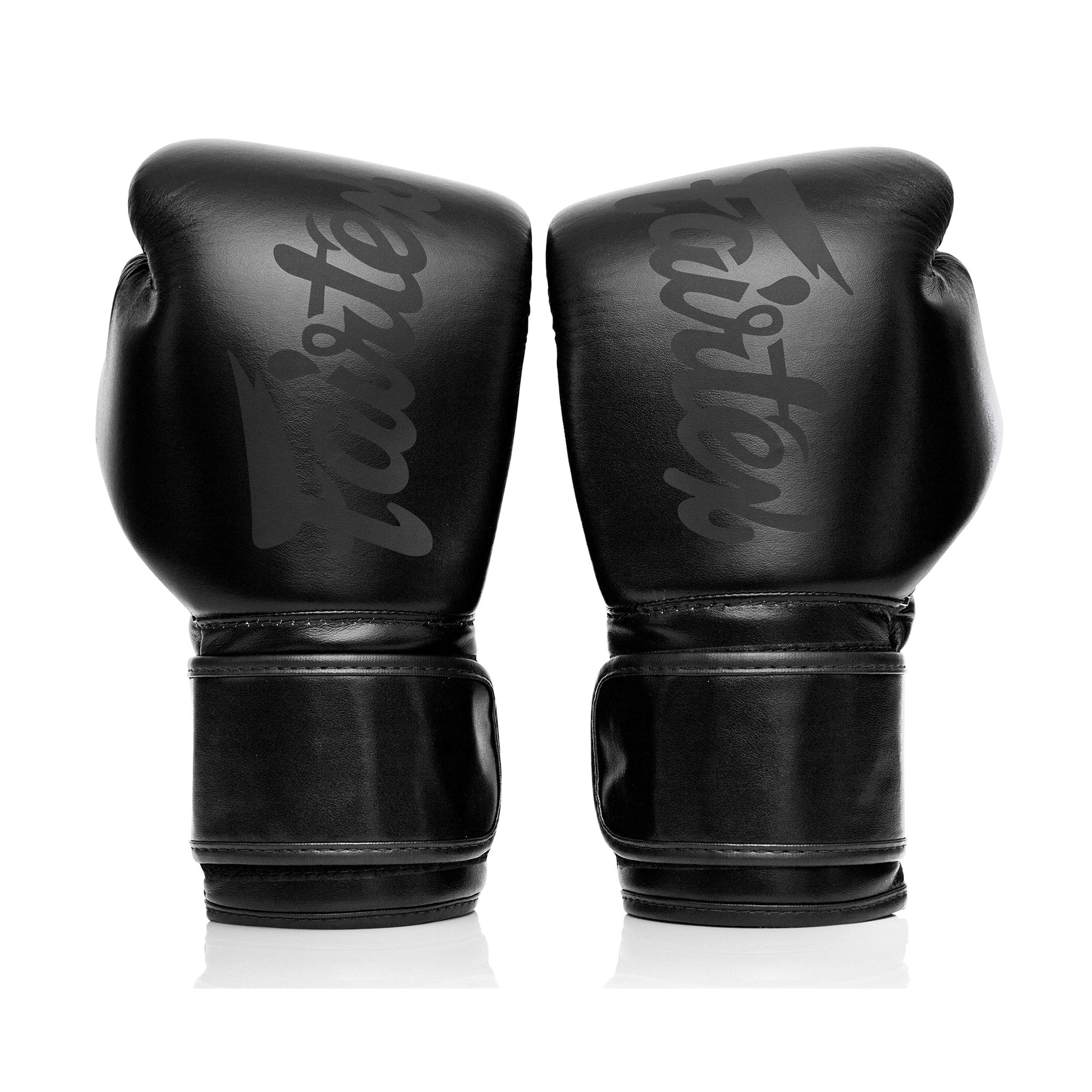 Fairtex BGV14SB Solid Black Muay Thai Boxing Glove - Image 4