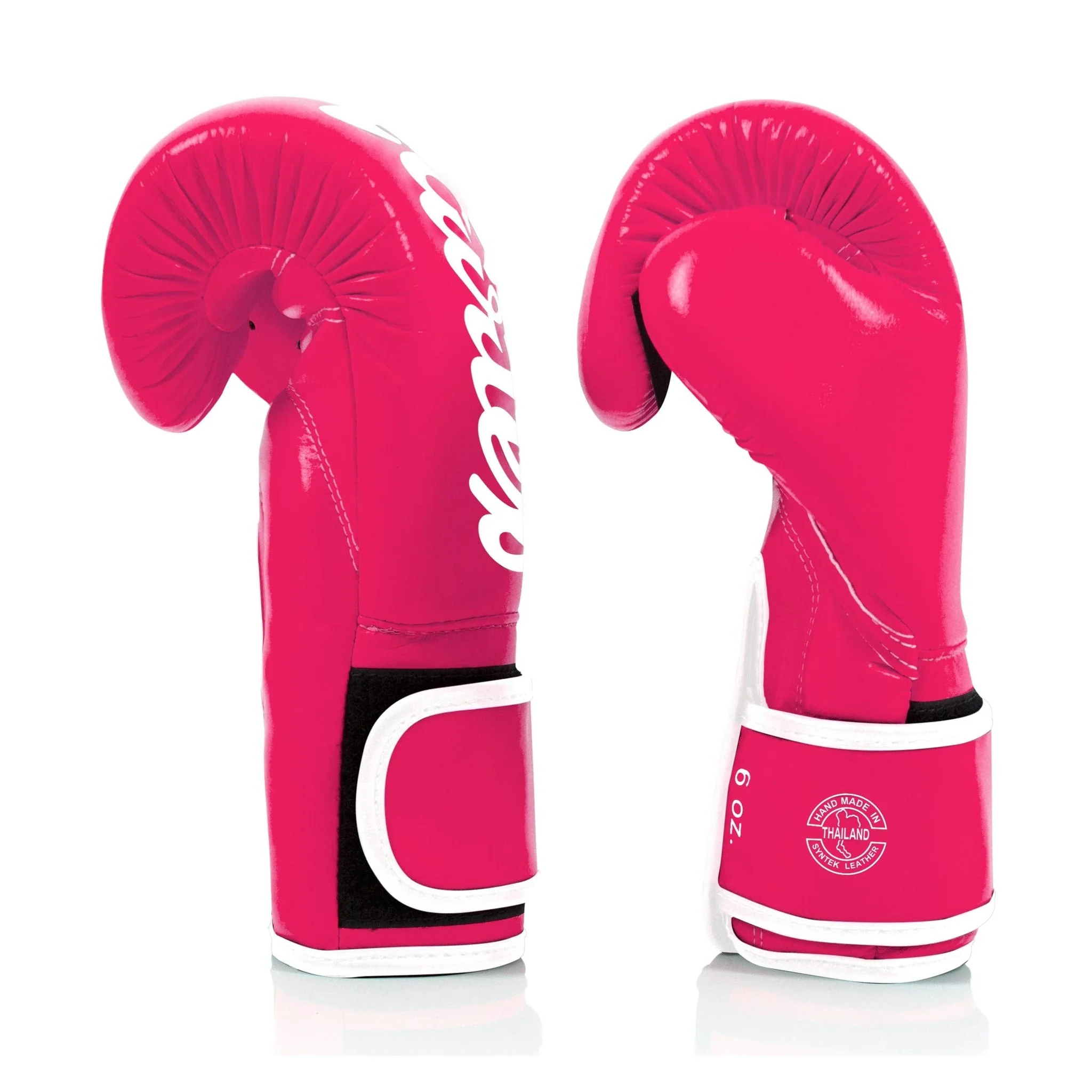 Fairtex BGV14 Pink/White Muay Thai Boxing Glove - Image 5