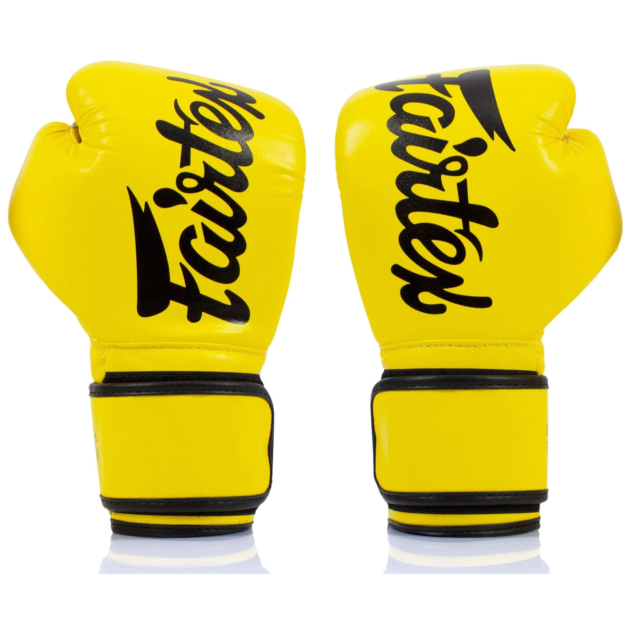 Fairtex BGV14 Yellow Muay Thai Boxing Glove- Sale - Image 4