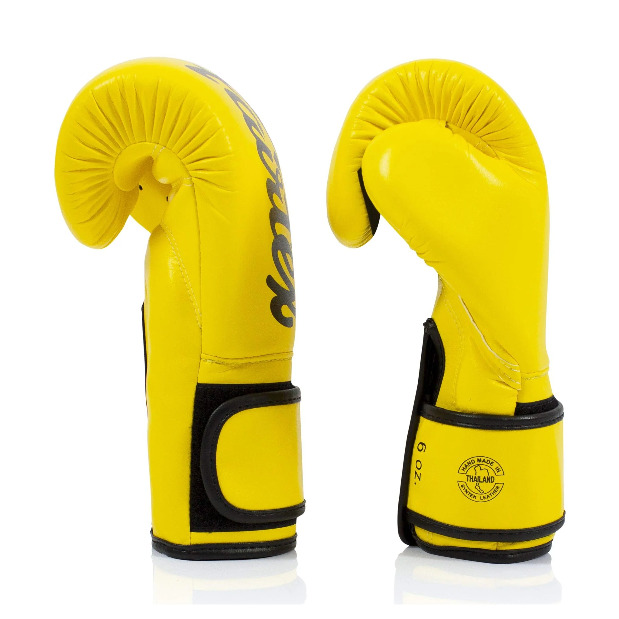 Fairtex BGV14 Yellow Muay Thai Boxing Glove- Sale - Image 5