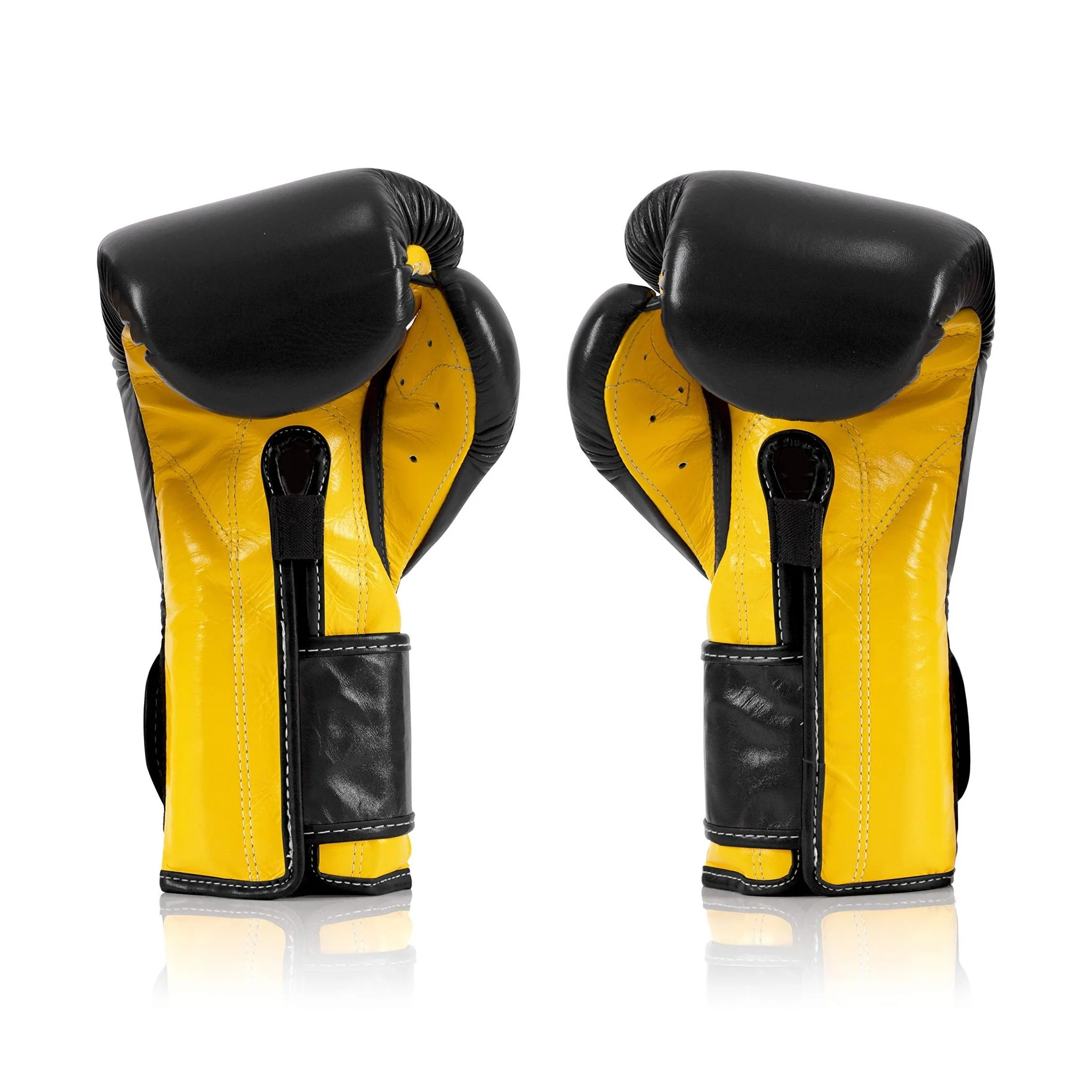 Fairtex BGV9 Mexican Style Black Yellow Muay Thai Boxing Glove - Heavy Hitter - Image 2