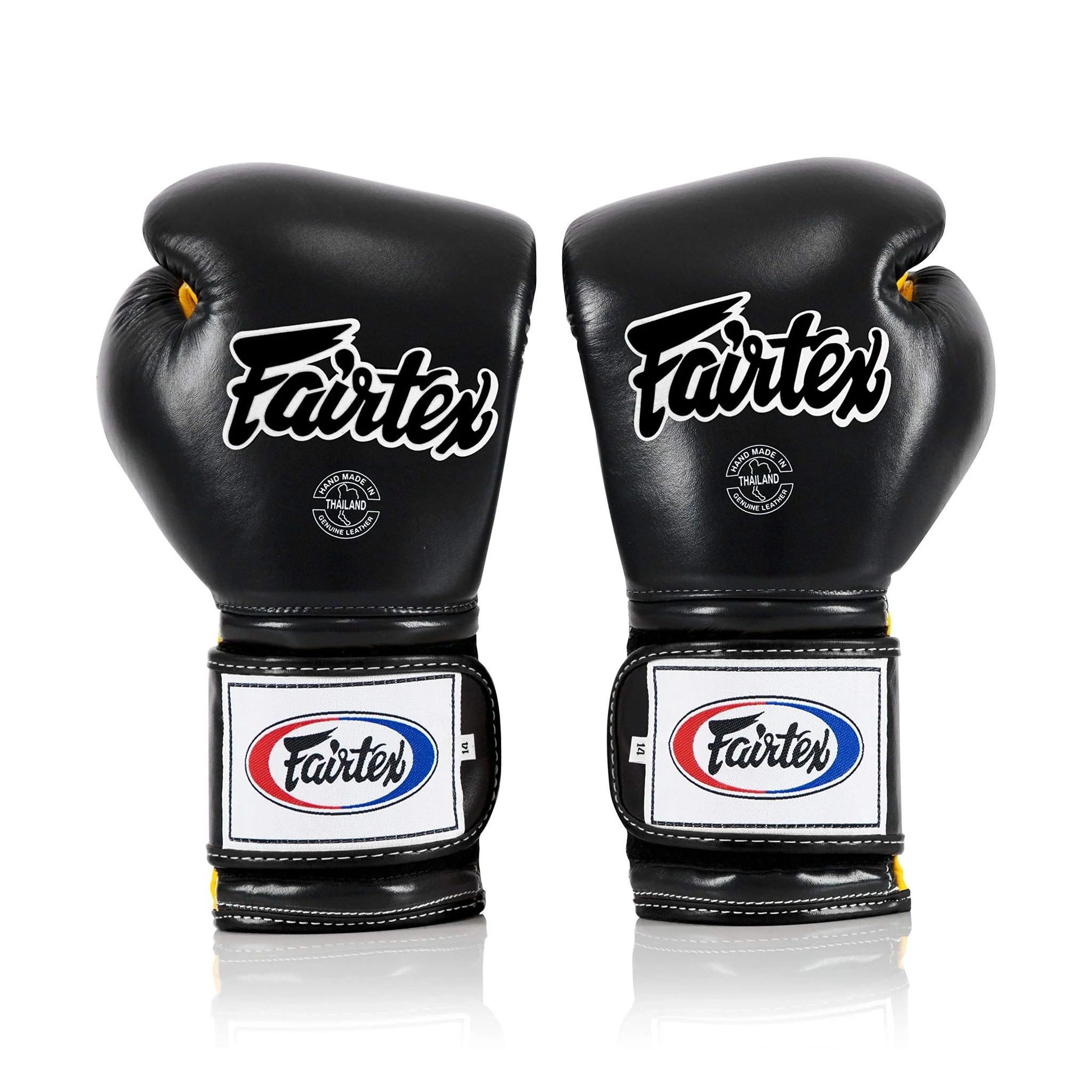 Fairtex BGV9 Mexican Style Black Yellow Muay Thai Boxing Glove - Heavy Hitter - Image 4