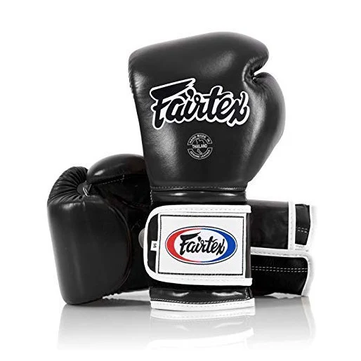 Fairtex BGV9 Mexican Style Black White Muay Thai Boxing Glove - Heavy Hitter