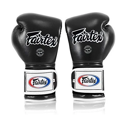 Fairtex BGV9 Mexican Style Black White Muay Thai Boxing Glove - Heavy Hitter - Image 4