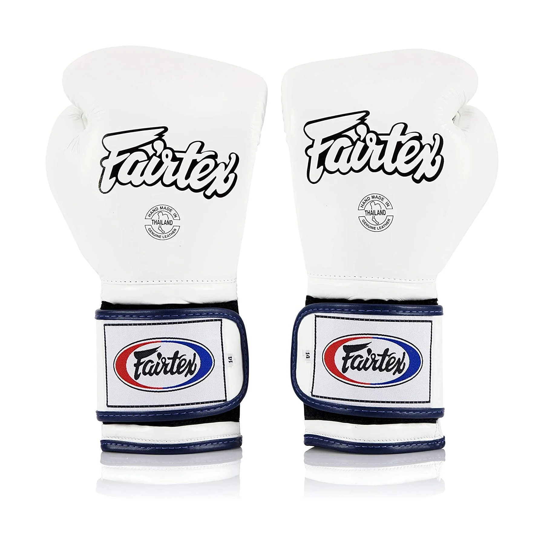 Fairtex BGV9 Mexican Style White Blue Muay Thai Boxing Glove - Heavy Hitter - Image 4