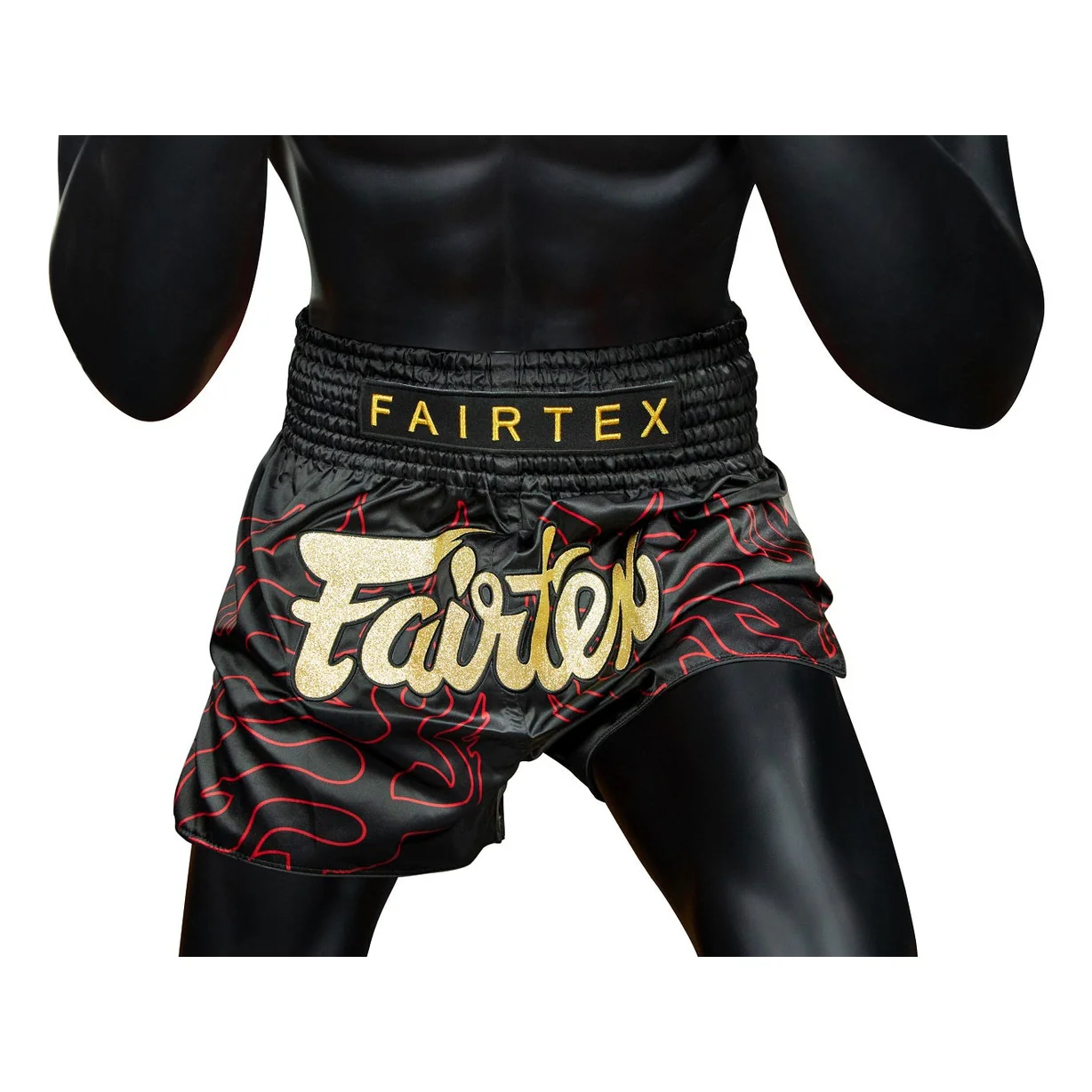 Fairtex BS1920 Black Lava Slim Cut Muay Thai Boxing Shorts - Image 5