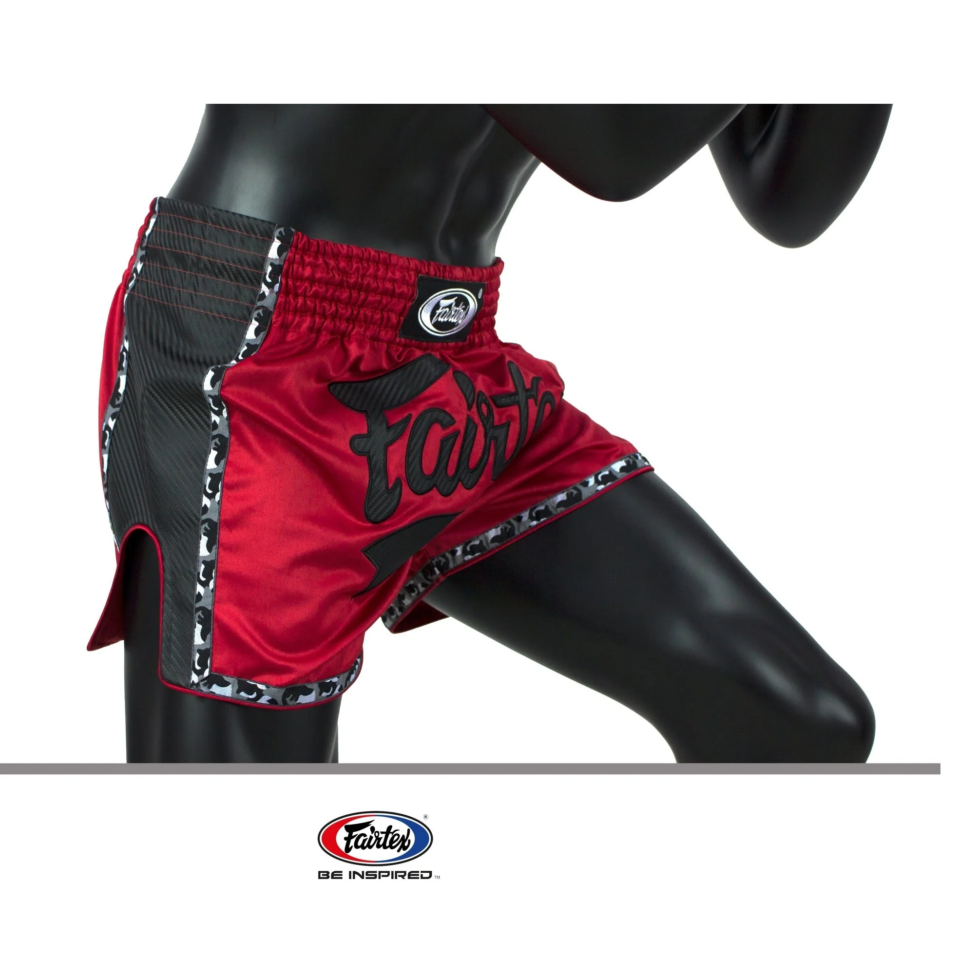 Fairtex BS1703 Red Slim Cut Muay Thai Boxing Short - Image 7