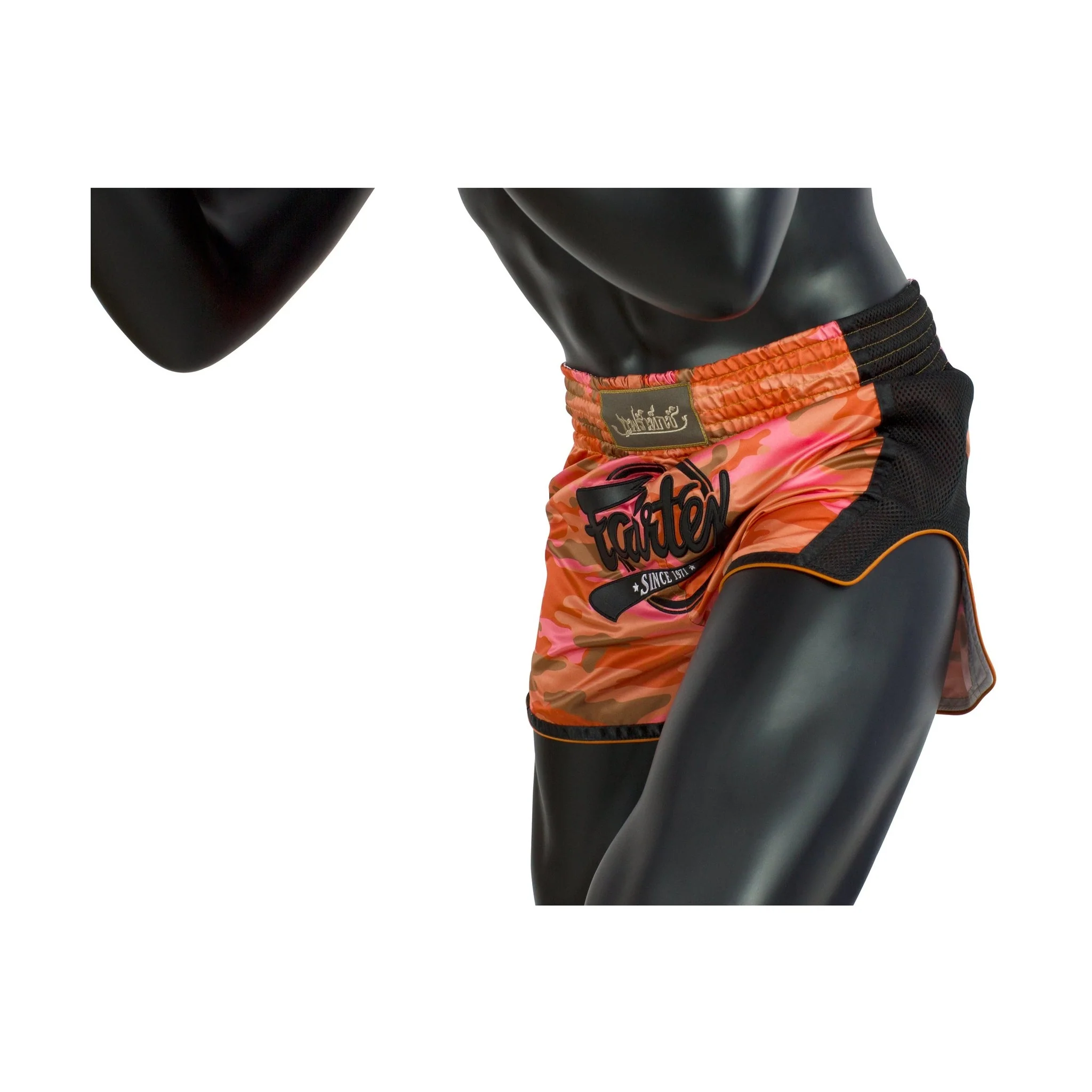 Fairtex BS1711 Orange Camo Slim Cut Muay Thai Boxing Short- Sale - Image 6