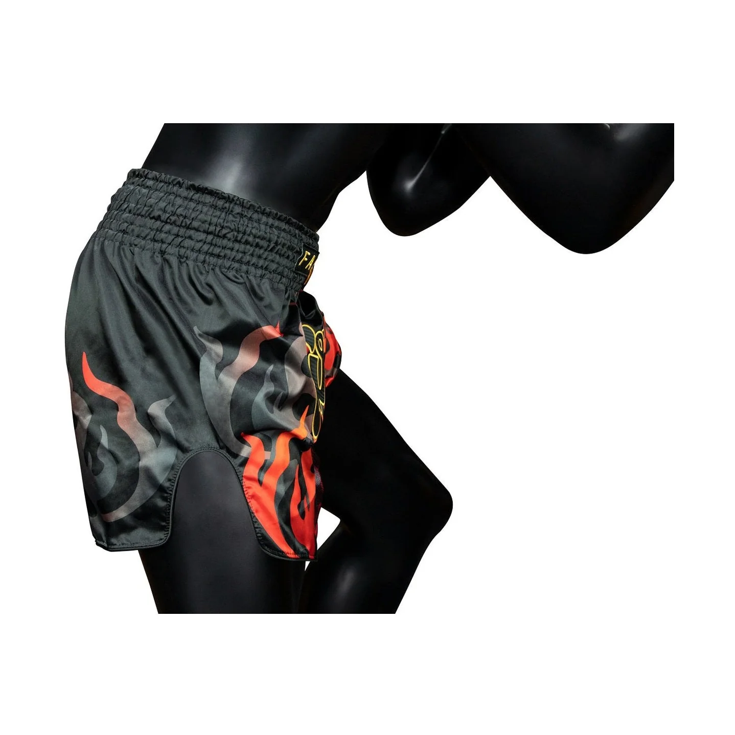 Fairtex BS1921 Black Volcano Slim Cut Muay Thai Boxing Short - Image 4