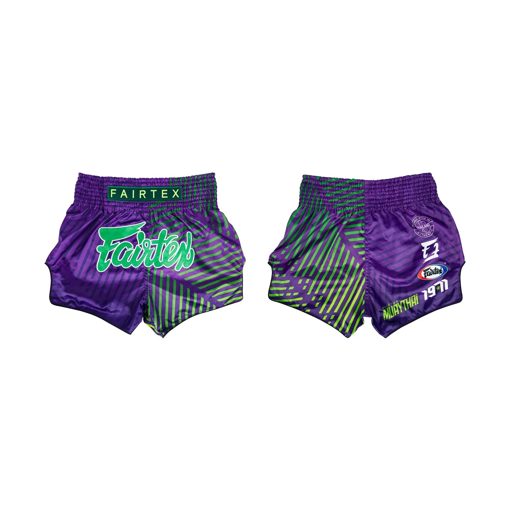 Fairtex BS1922 Racer Purple Slim Cut Muay Thai Boxing Shorts - Image 4