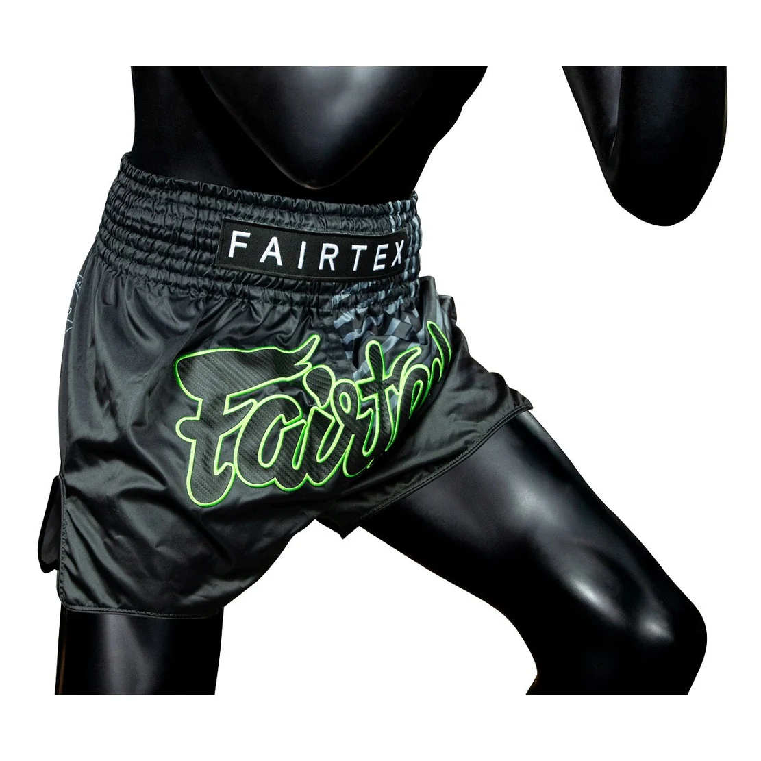 Fairtex BS1924 Racer Black Slim Cut Muay Thai Boxing Shorts - Image 5