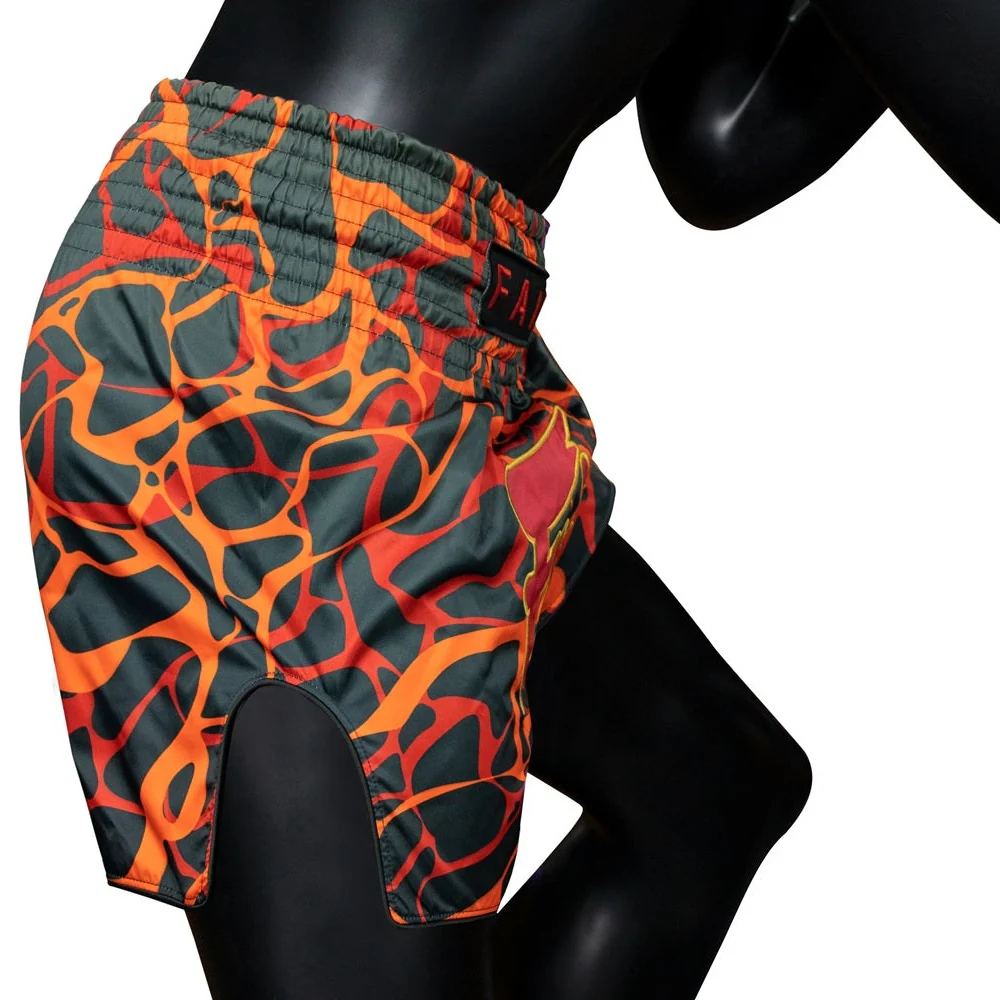 Fairtex BS1926 Magma Red Slim Cut Muay Thai Boxing Shorts - Image 4