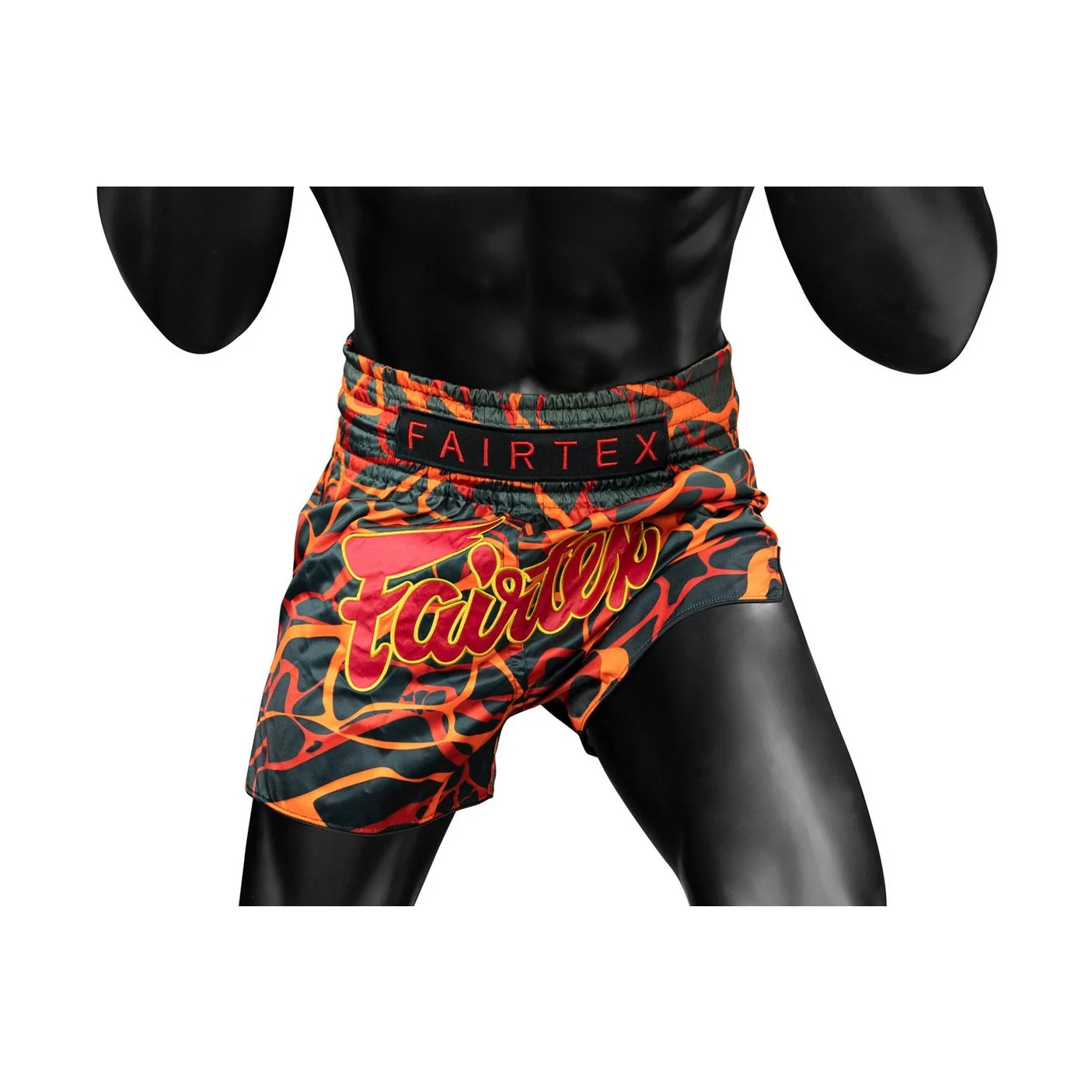 Fairtex BS1926 Magma Red Slim Cut Muay Thai Boxing Shorts - Image 5