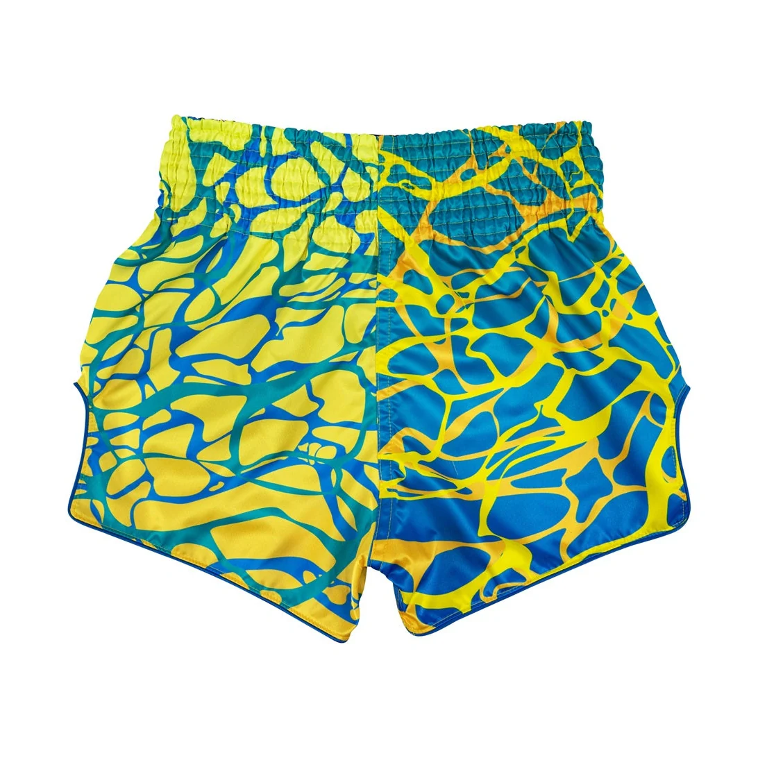 Fairtex BS1927 Magma Green Slim Cut Muay Thai Boxing Shorts - Image 2