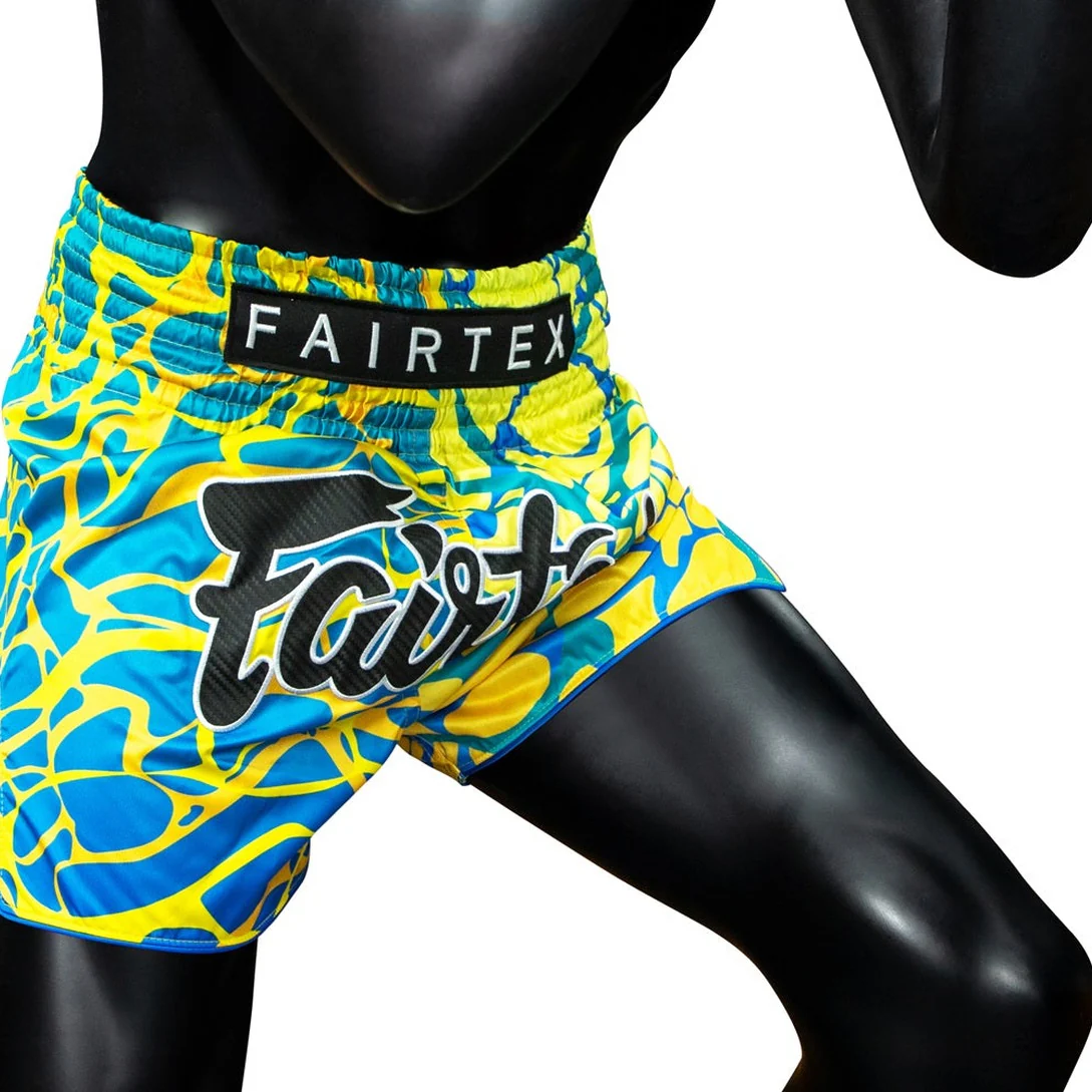 Fairtex BS1927 Magma Green Slim Cut Muay Thai Boxing Shorts - Image 5
