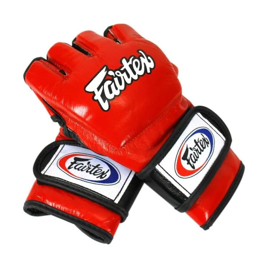 Fairtex FGV12 MMA Gloves — Genuine Leather Open-Palm Muay Thai & Grappling Gloves | ONE Championship Official - Image 6