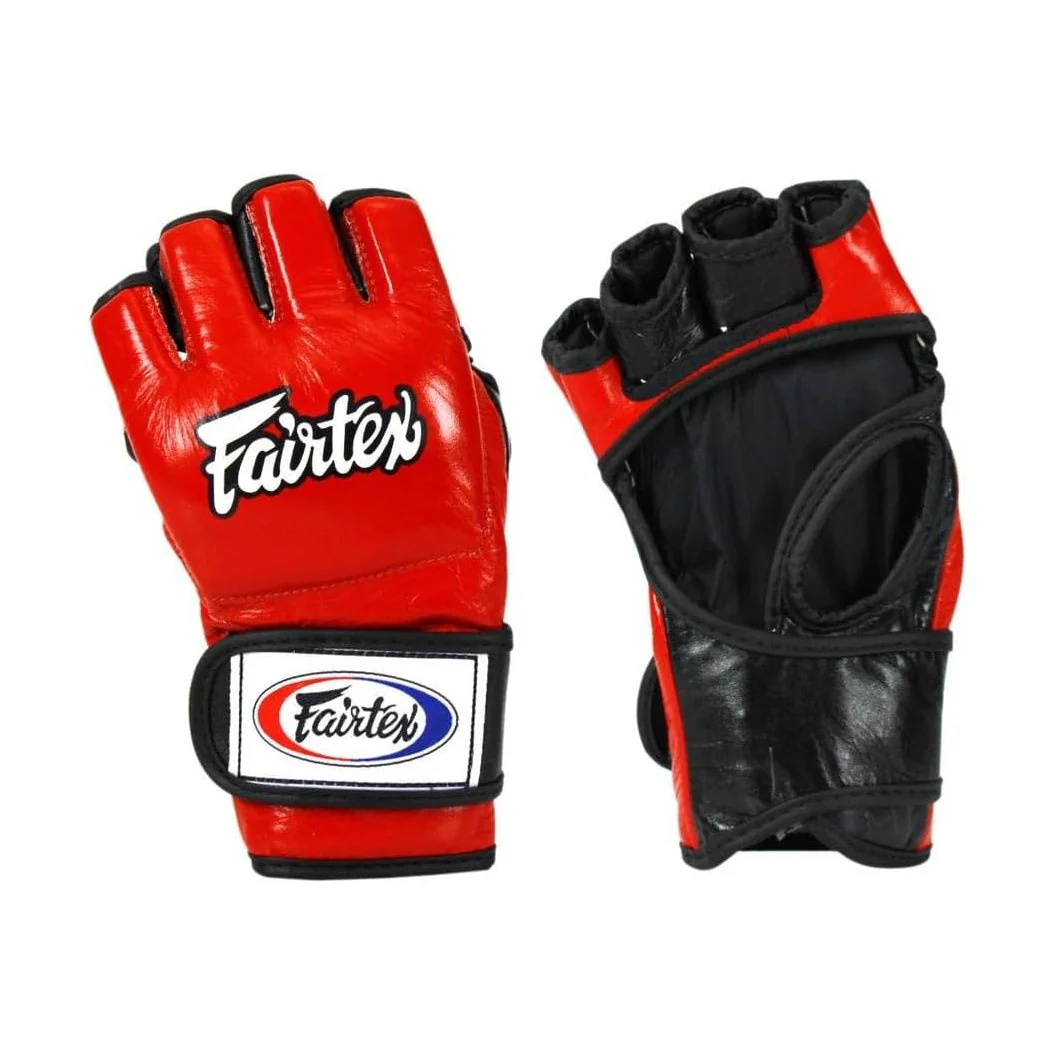 Fairtex FGV12 MMA Gloves — Genuine Leather Open-Palm Muay Thai & Grappling Gloves | ONE Championship Official - Image 7