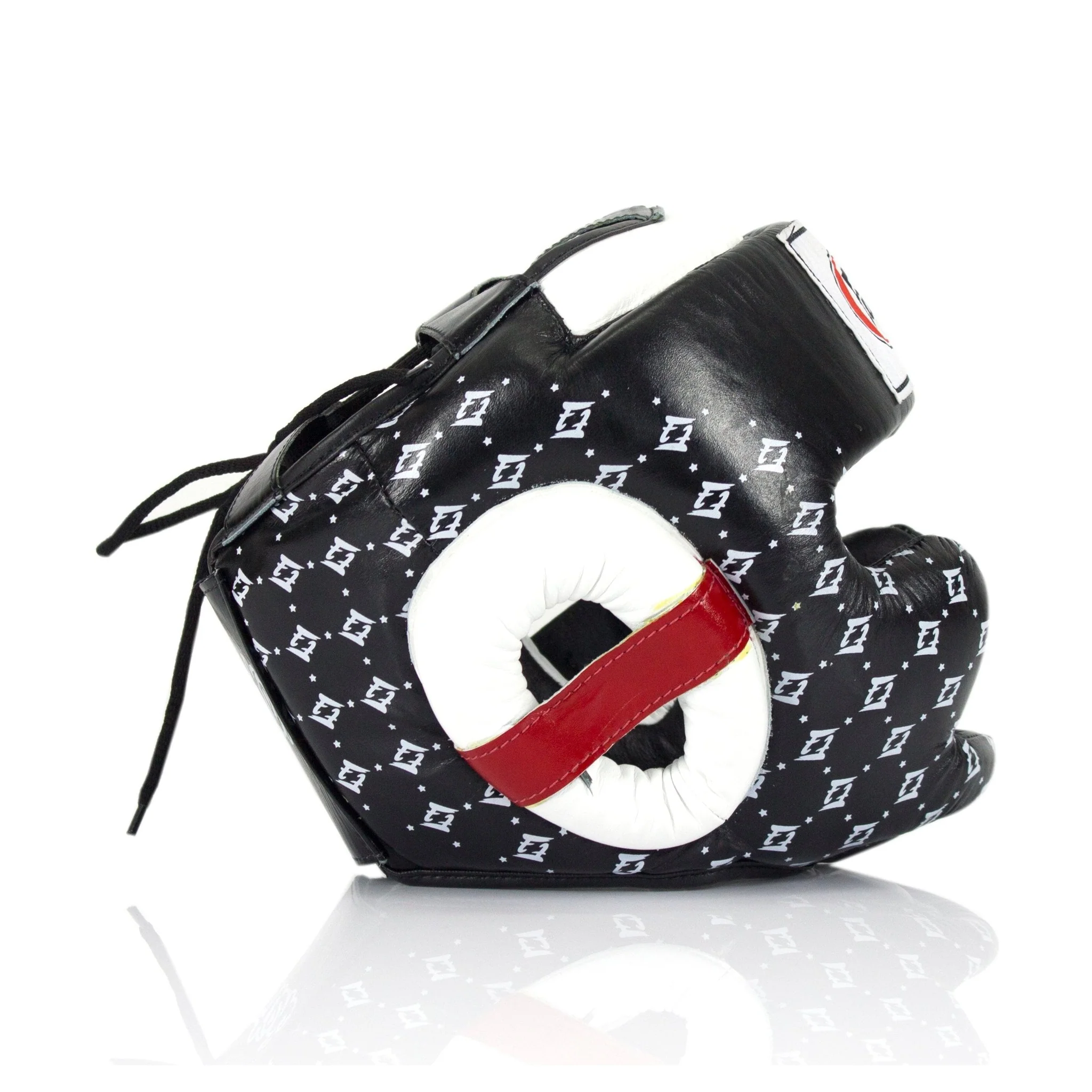 Fairtex HG10 Headgear Head Guard Super Sparring - Black & White - Image 6
