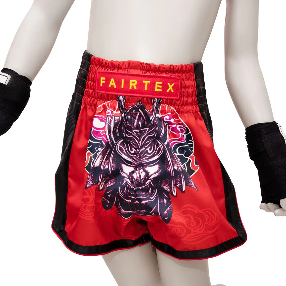 Fairtex Kids Muay Thai Boxing Shorts - BSK2108 "Silent Warrior" - Image 4