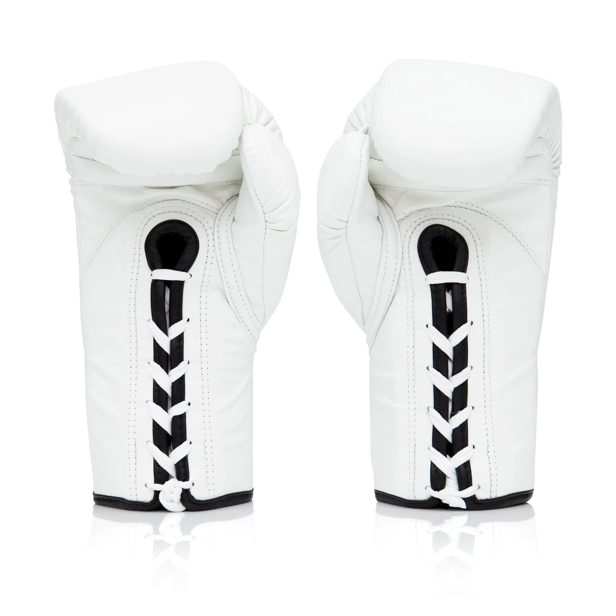 Fairtex BGL6 Pro Leather Laced Competition Gloves - Locked Thumb for Muay Thai and Boxing - Image 10
