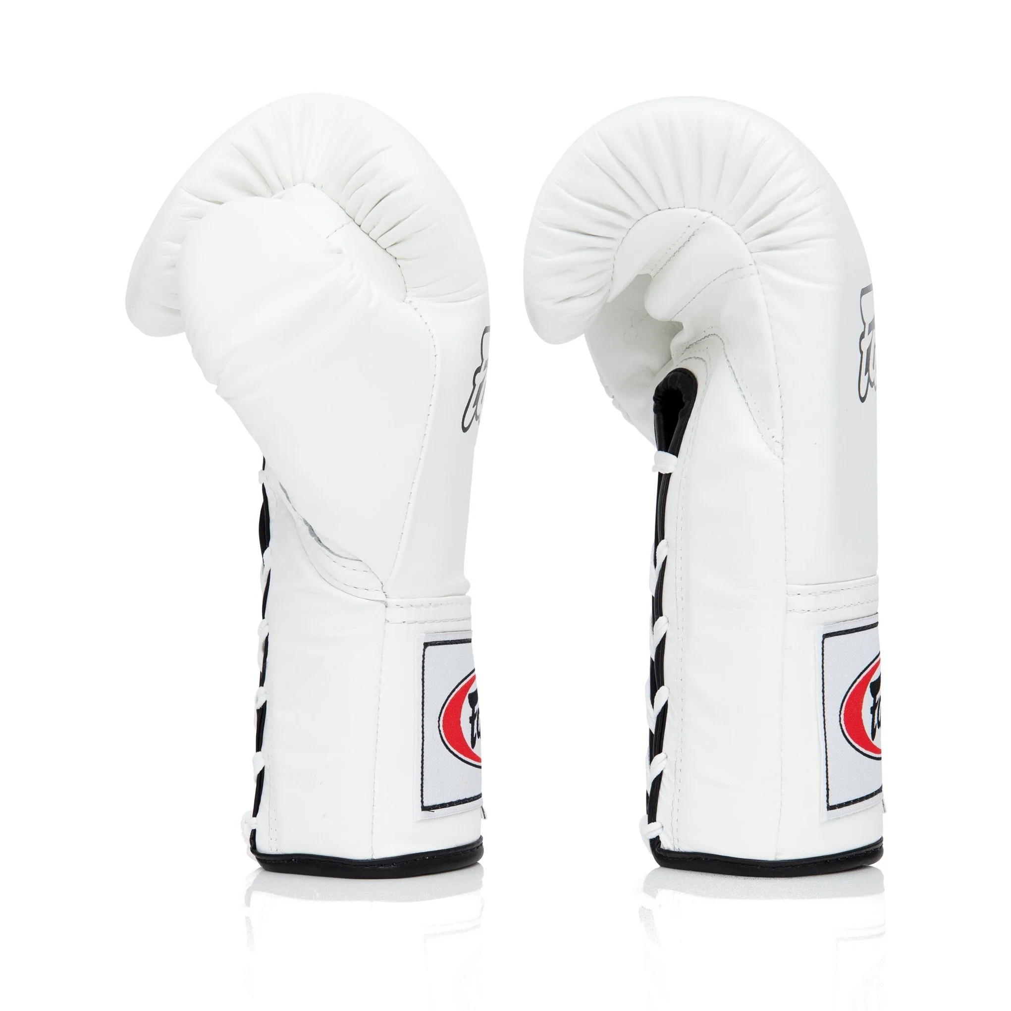 Fairtex BGL6 Pro Leather Laced Competition Gloves - Locked Thumb for Muay Thai and Boxing - Image 11