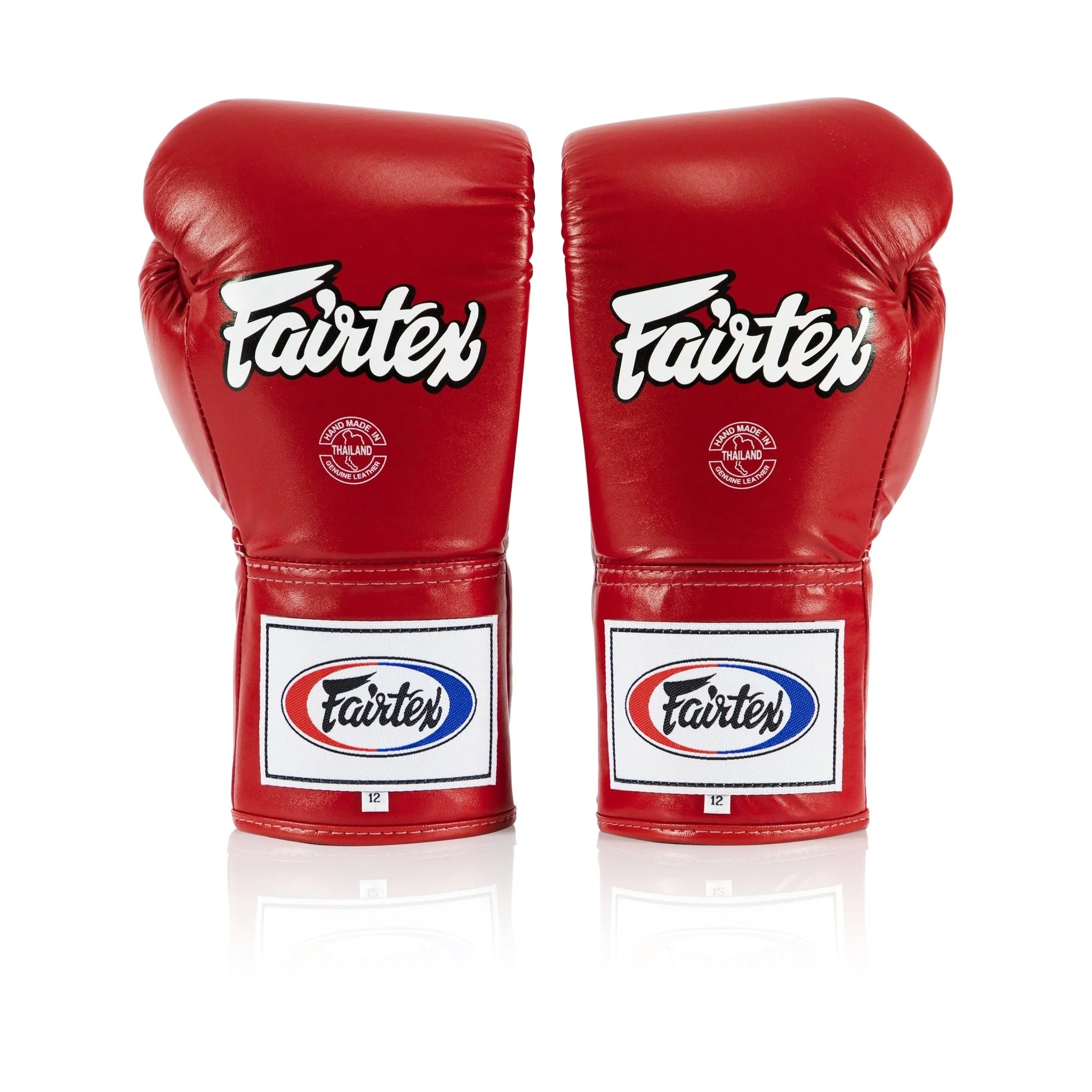 Fairtex BGL6 Pro Leather Laced Competition Gloves - Locked Thumb for Muay Thai and Boxing - Image 12