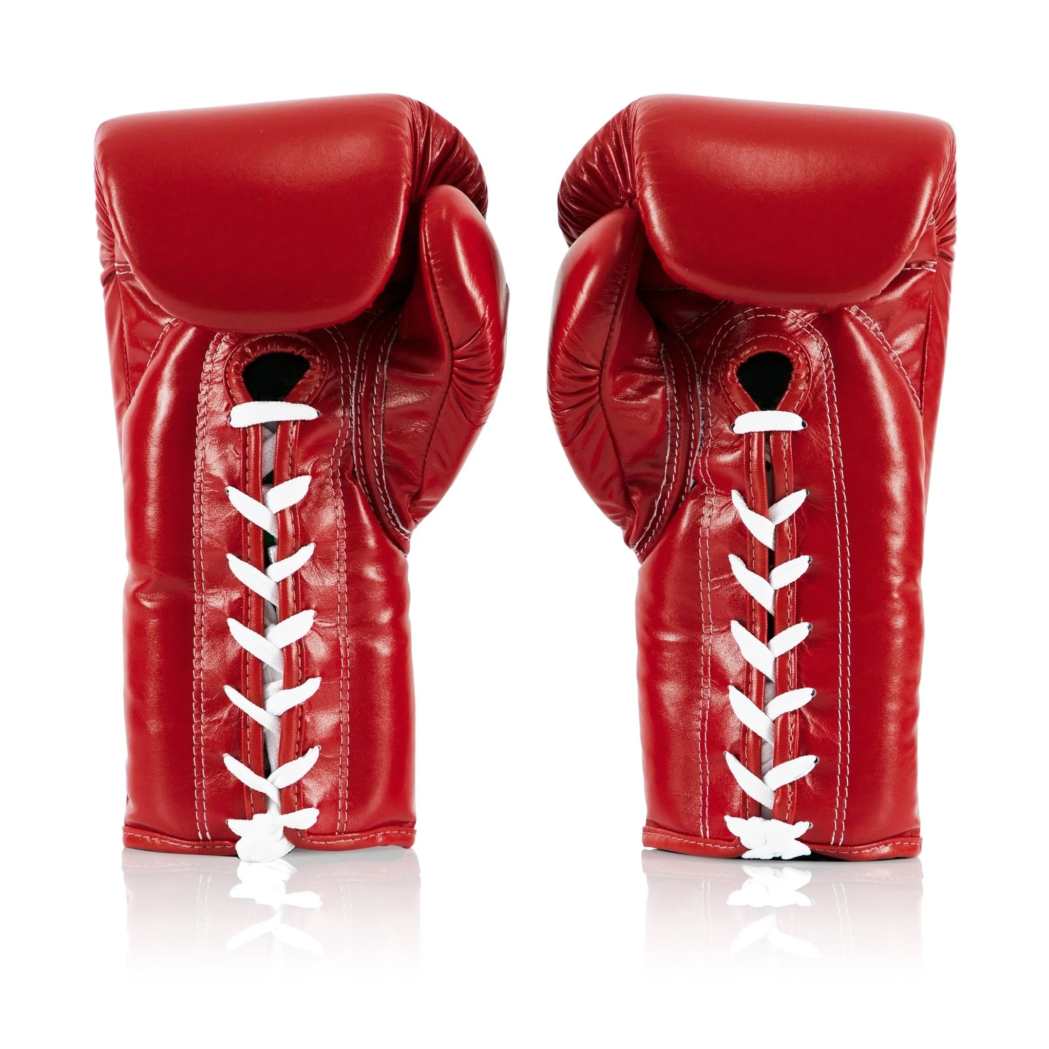 Fairtex BGL6 Pro Leather Laced Competition Gloves - Locked Thumb for Muay Thai and Boxing - Image 14