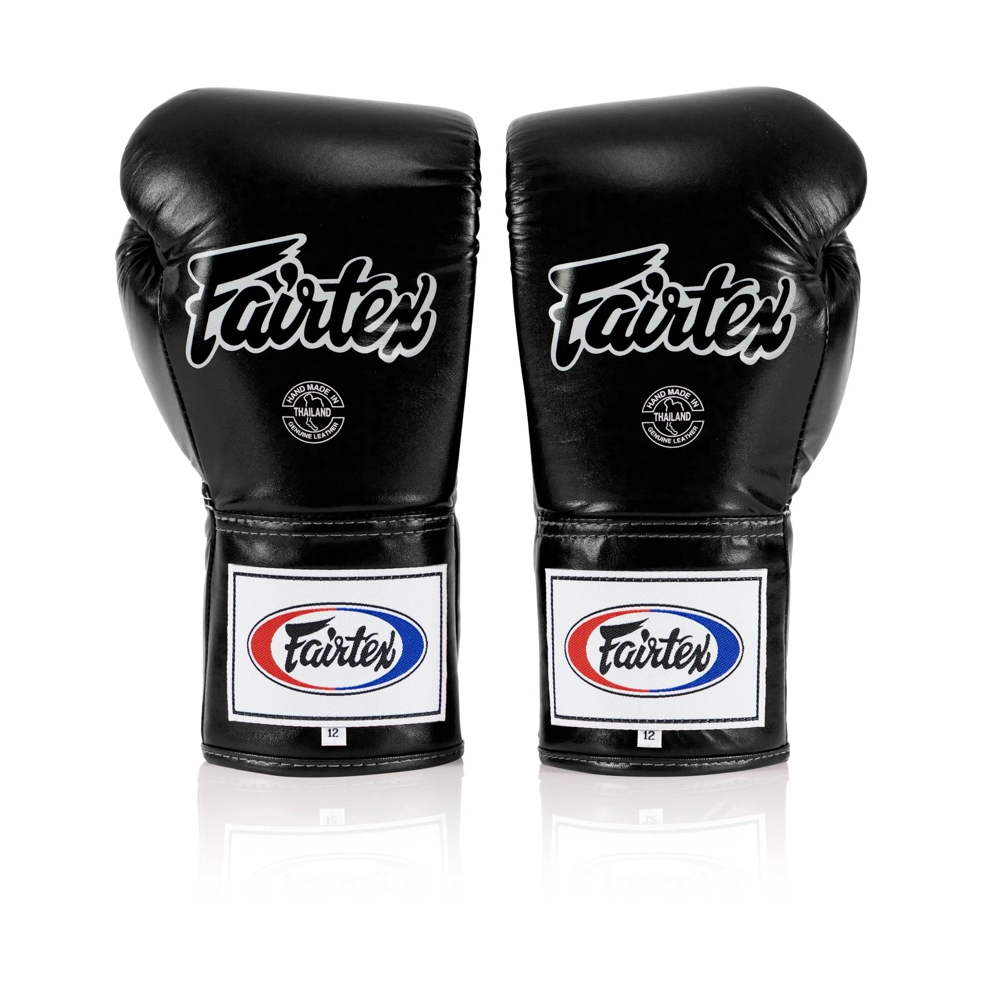 Fairtex BGL6 Pro Leather Laced Competition Gloves - Locked Thumb for Muay Thai and Boxing - Image 5