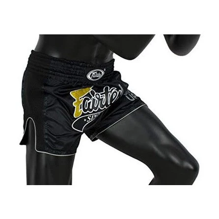 Fairtex BS1708 Black Slim Cut Muay Thai Boxing Short - Image 5