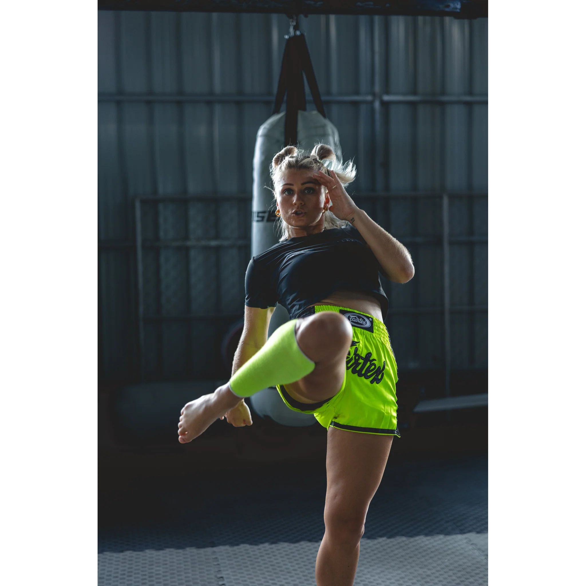 Fairtex BS1706 Green Slim Cut Muay Thai Boxing Short - Image 5