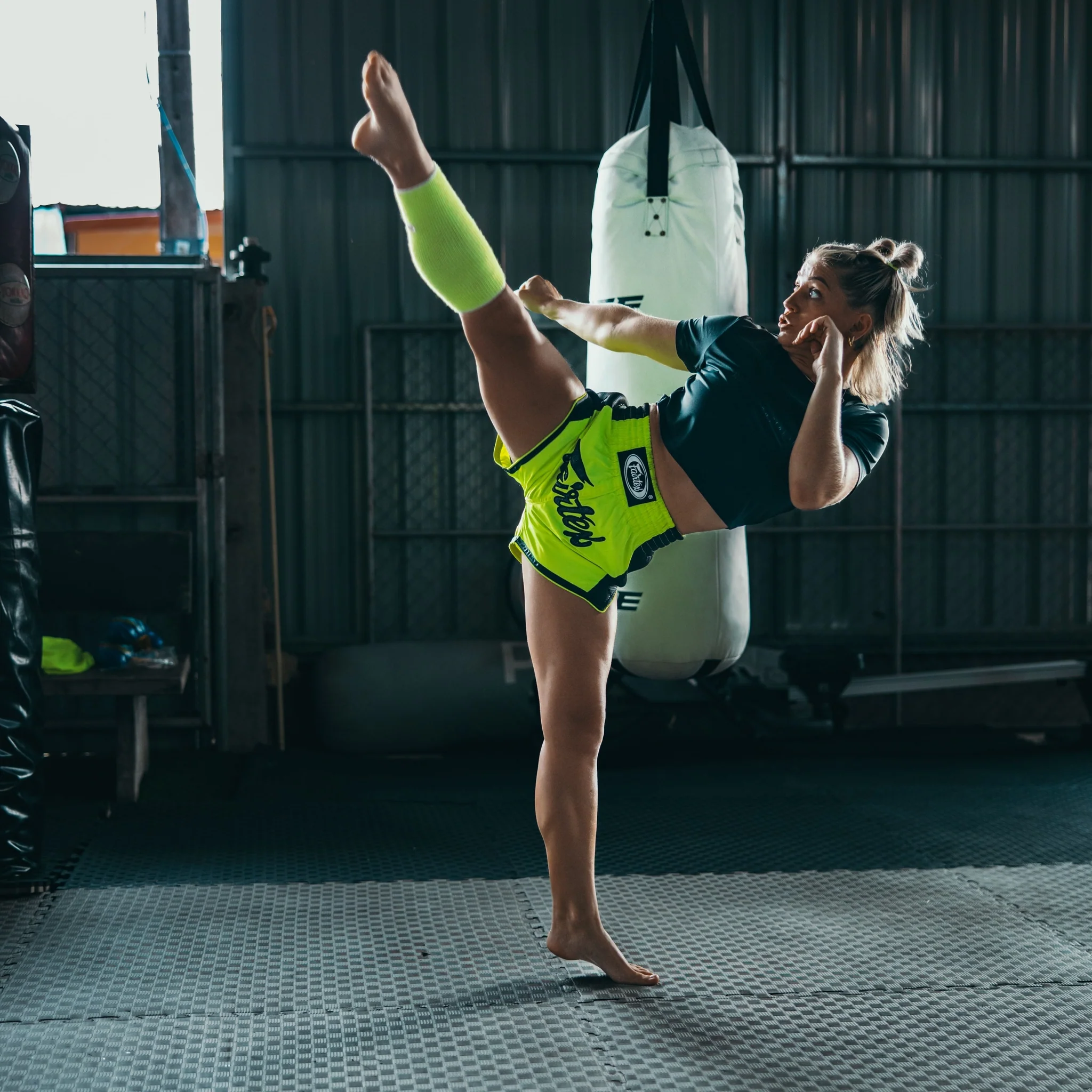 Fairtex BS1706 Green Slim Cut Muay Thai Boxing Short - Image 6