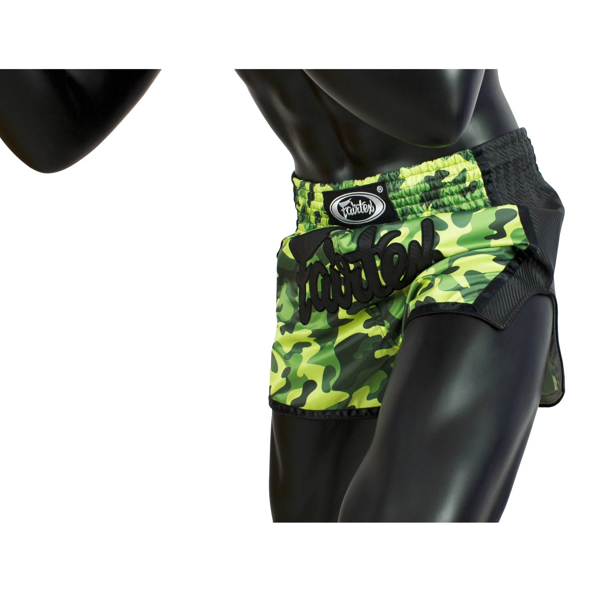 Fairtex BS1710 Green Camo Slim Cut Muay Thai Boxing Short - Image 6