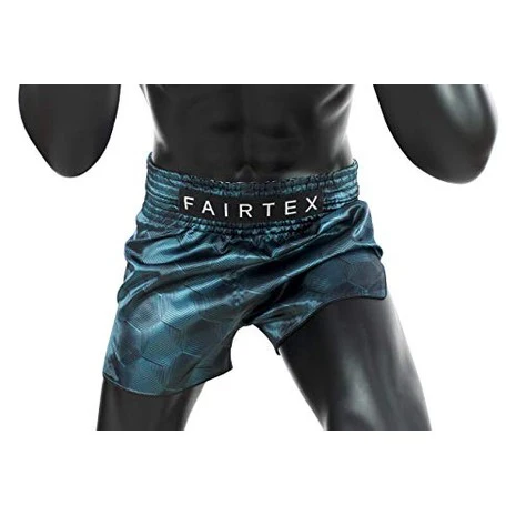 Fairtex BS1902 Stealth Grayish Green Slim Cut Muay Thai Boxing Short - Image 4