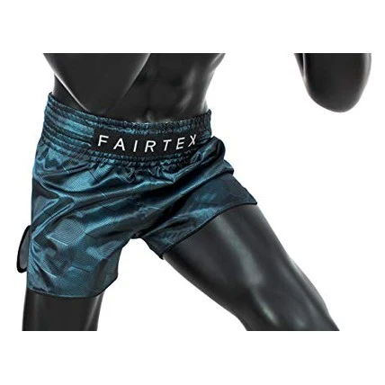 Fairtex BS1902 Stealth Grayish Green Slim Cut Muay Thai Boxing Short - Image 5