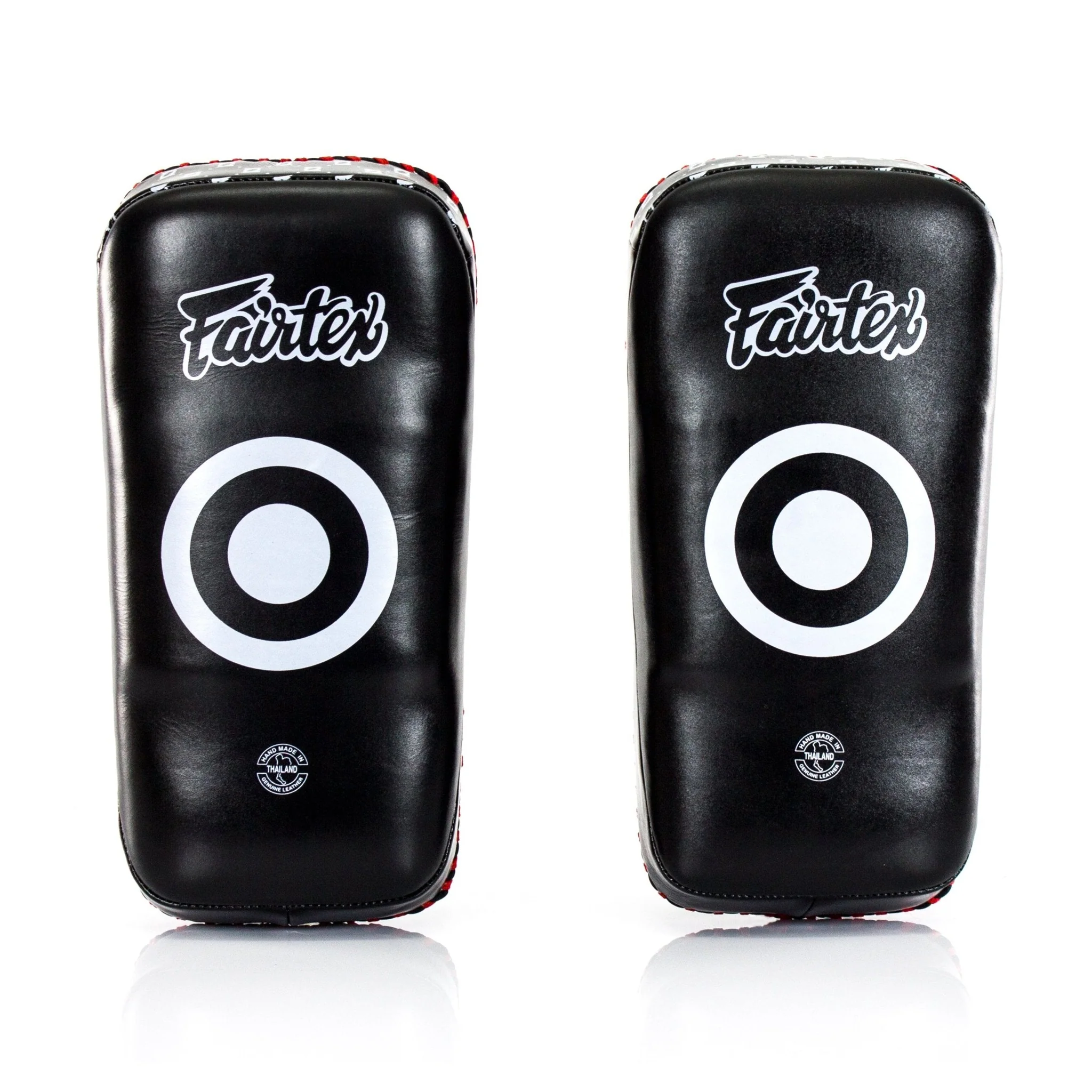 Fairtex KPLS2 Superior Kickboxing Curved Kick Pads - Cowhide Leather - Image 3