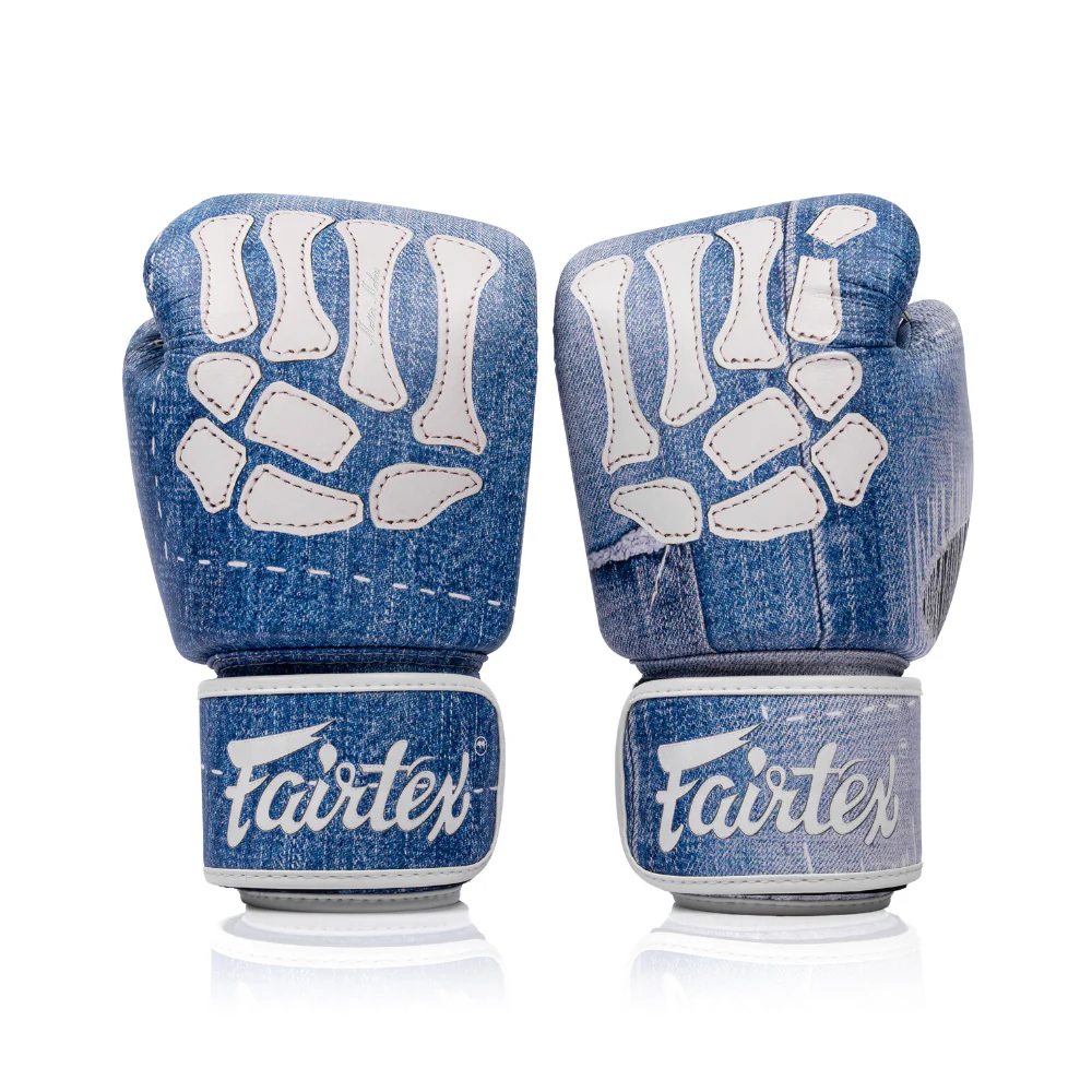Fairtex x MATTER MAKERS Limited Edition Gloves - Denim Patchwork - Image 3