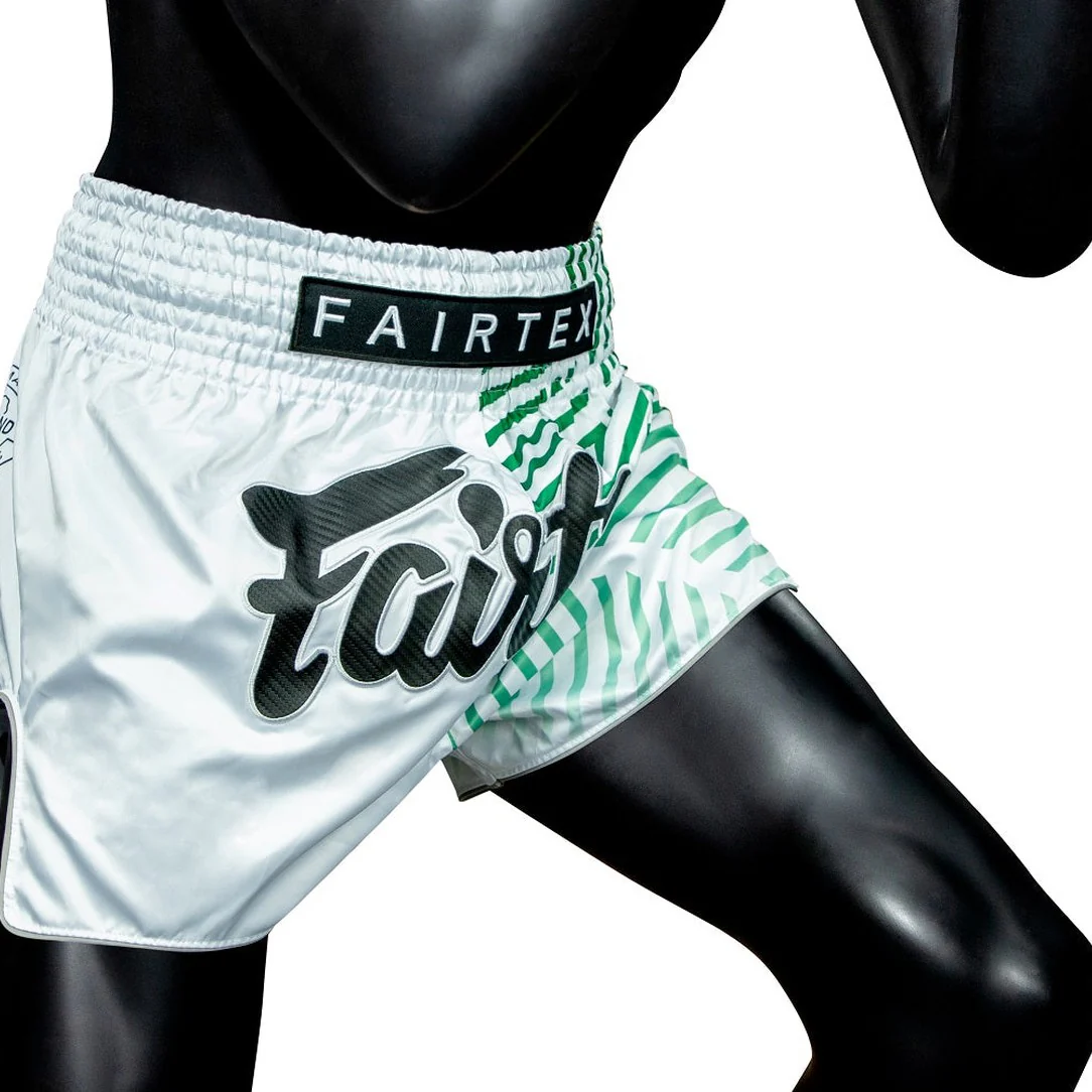 Fairtex BS1923 Racer White Slim Cut Muay Thai Boxing Shorts - Image 5